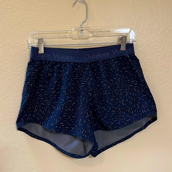 Outdoor Voices Shorts Outdoor Voices Printed Relay Short Marine